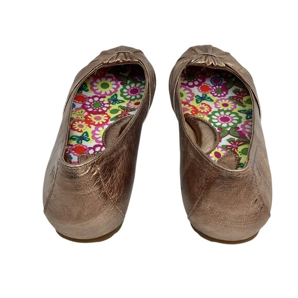 Born Handcrafted Womens 8M Copper Leather Flats - Picture 6 of 13